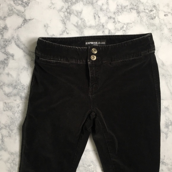 EXPRESS BLACK CORDUROY JEANS - Picture 3 of 6
